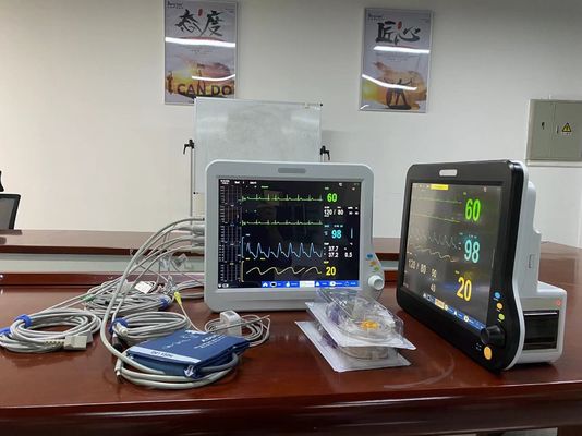 เครื่องแสดงสัญญาณชีวิตอิเล็กทรอนิกส์หลายพารามิเตอร์ พกพาสําหรับ ICU หรือ CCU