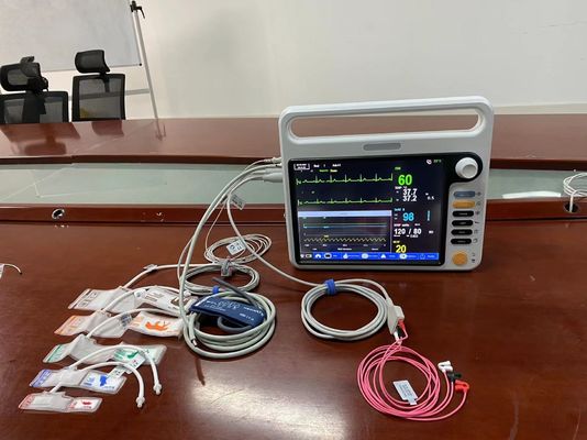 ECG SPO2 NIBP 2Temp โมเนอร์ผู้ป่วยเกิดใหม่ พร้อมจอหลายภาษา 12.1 นิ้ว