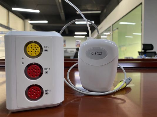 เครื่องตรวจจับ CO2 ด้านหลังพลาสติก สําหรับผู้ป่วย สัตว์เลี้ยง EtCO2 การวัด