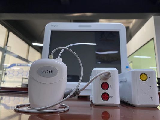Plug Play Sidestream Etco2 Sensor สําหรับเครื่องตรวจจับหลายปารามิเตอร์