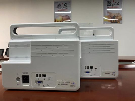 มอนิเตอร์ผู้ป่วยหลายปารามิเตอร์แบบพกพาสําหรับหัวใจ พร้อม ECG SPO2 NIBP Temp Standard