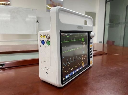 NIBP SPO2 มอนิเตอร์ผู้ป่วยพกพา, ECG มอนิเตอร์หัวใจ สําหรับ ICU โรงพยาบาล