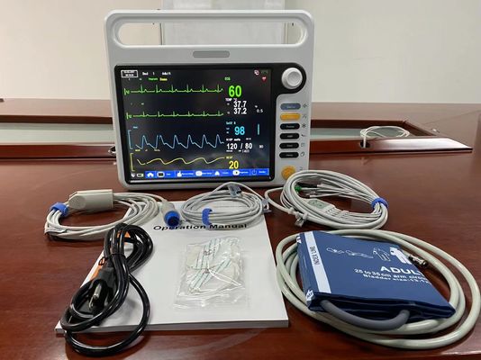 NIBP SPO2 มอนิเตอร์ผู้ป่วยพกพา, ECG มอนิเตอร์หัวใจ สําหรับ ICU โรงพยาบาล