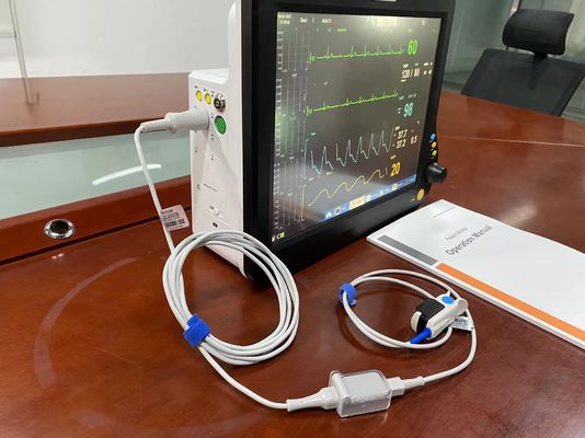 15 นิ้ว Neonatal Heart Monitor มอนิเตอร์พกพาหลายตัวพร้อม Etco2