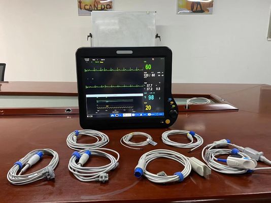 15 นิ้ว Neonatal Heart Monitor มอนิเตอร์พกพาหลายตัวพร้อม Etco2