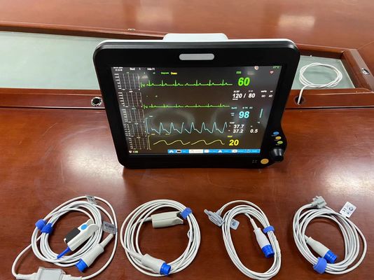 เครื่องตรวจสอบผู้ป่วยฉุกเฉินในโรงพยาบาล พร้อม ECG NIBP SPO2