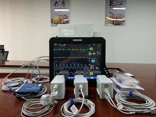 15 นิ้ว โมดูเลอเรอร์ผู้ป่วย Multi Parameter กับจอสัมผัส