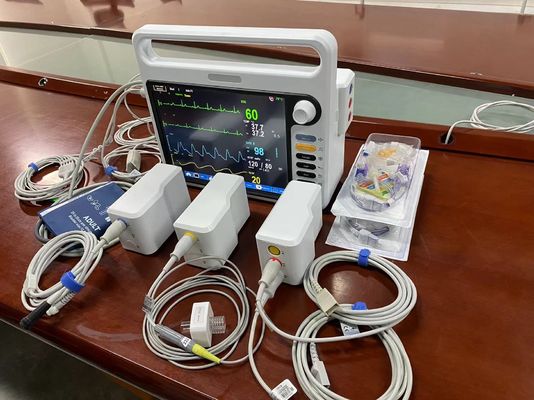 อุปกรณ์ติดตามผู้ป่วยในโรงพยาบาลแบบโมดูล มีหลายภาษาด้วย ECG NIBP SPO2