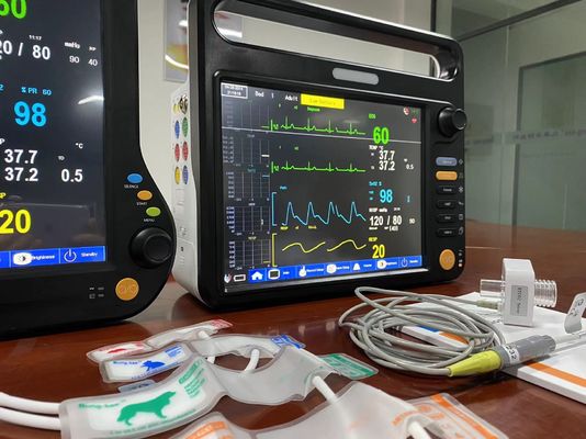 มัลติภาษา วัตกรรมศาสตร์ มัลติพารามิเตอร์ มอนิเตอร์ 12.1 นิ้ว OEM ODM