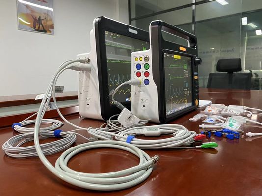 เครื่องตรวจวัดอัตราการเต้นของหัวใจหลายพาราเมตร การใช้งานทางสัตวแพทย์ มีหลายภาษาด้วย EKG SPO2 2Temp