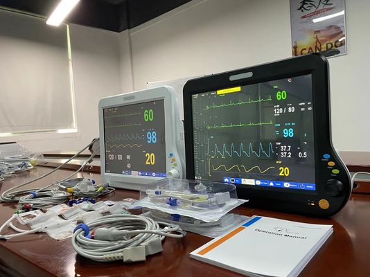 CMS ทัช วัตกรรมศาสตร์ Multiparameter มอนิเตอร์ 15 นิ้ว สําหรับการผ่าตัดสัตว์