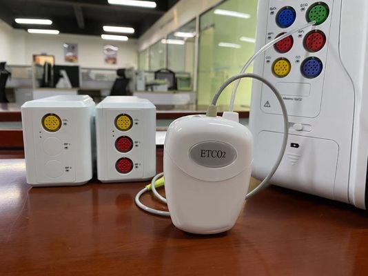 Plug Play Sidestream Etco2 Sensor สําหรับเครื่องตรวจจับหลายปารามิเตอร์