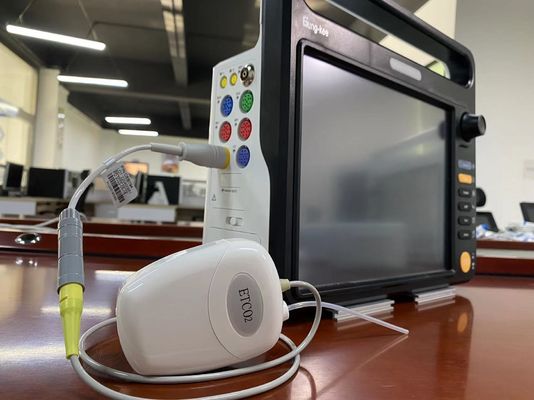 Plug Play Sidestream โมดูล CO2 สีขาว สําหรับเครื่องตรวจสอบผู้ป่วยแบบโมดูล