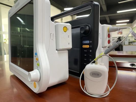 Plug Play Sidestream โมดูล CO2 สีขาว สําหรับเครื่องตรวจสอบผู้ป่วยแบบโมดูล