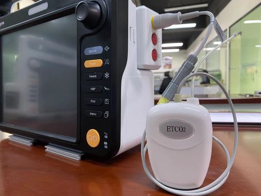 เครื่องตรวจจับ CO2 ด้านหลังพลาสติก สําหรับผู้ป่วย สัตว์เลี้ยง EtCO2 การวัด