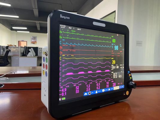 15 นิ้ว TFT LCD Screen ICU หัวใจจอ, SPO2 มัลติพารามิเตอร์ผู้ป่วยจอ