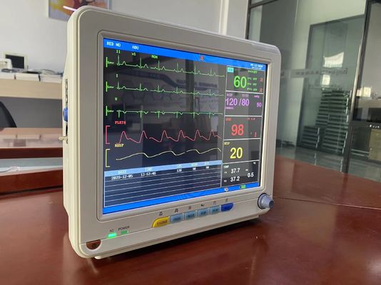 TFT LCD Medical Electronic Vital Signs Monitor พร้อม ECG SPO2 NIBP และการวัดอุณหภูมิ