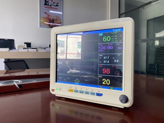 อุปกรณ์ติดตามทางการแพทย์พกพา พร้อม 12.1 นิ้ว TFT LCD Screen ภาพตรวจสอบสัญญาณสําคัญ