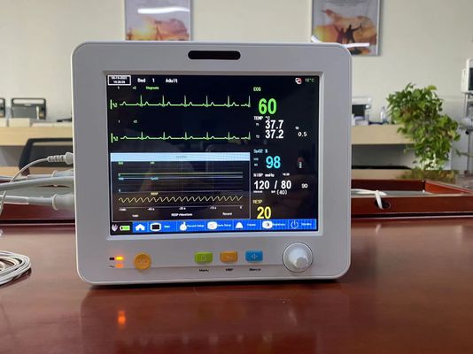 8.4 นิ้ว Neonatal Heart Patient Monitor ECG SPO2 NIBP Temp เครื่องตรวจสอบสัญญาณสําคัญของชีวิต