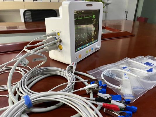 8.4 นิ้ว TFT LCD วัตกรรมศาสตร์ มัลติพารามิเตอร์ มอนิเตอร์กับ EtCO2 ECG SPO2 NIBP Temp